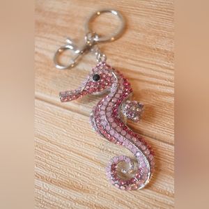 Large Seahorse purse charm